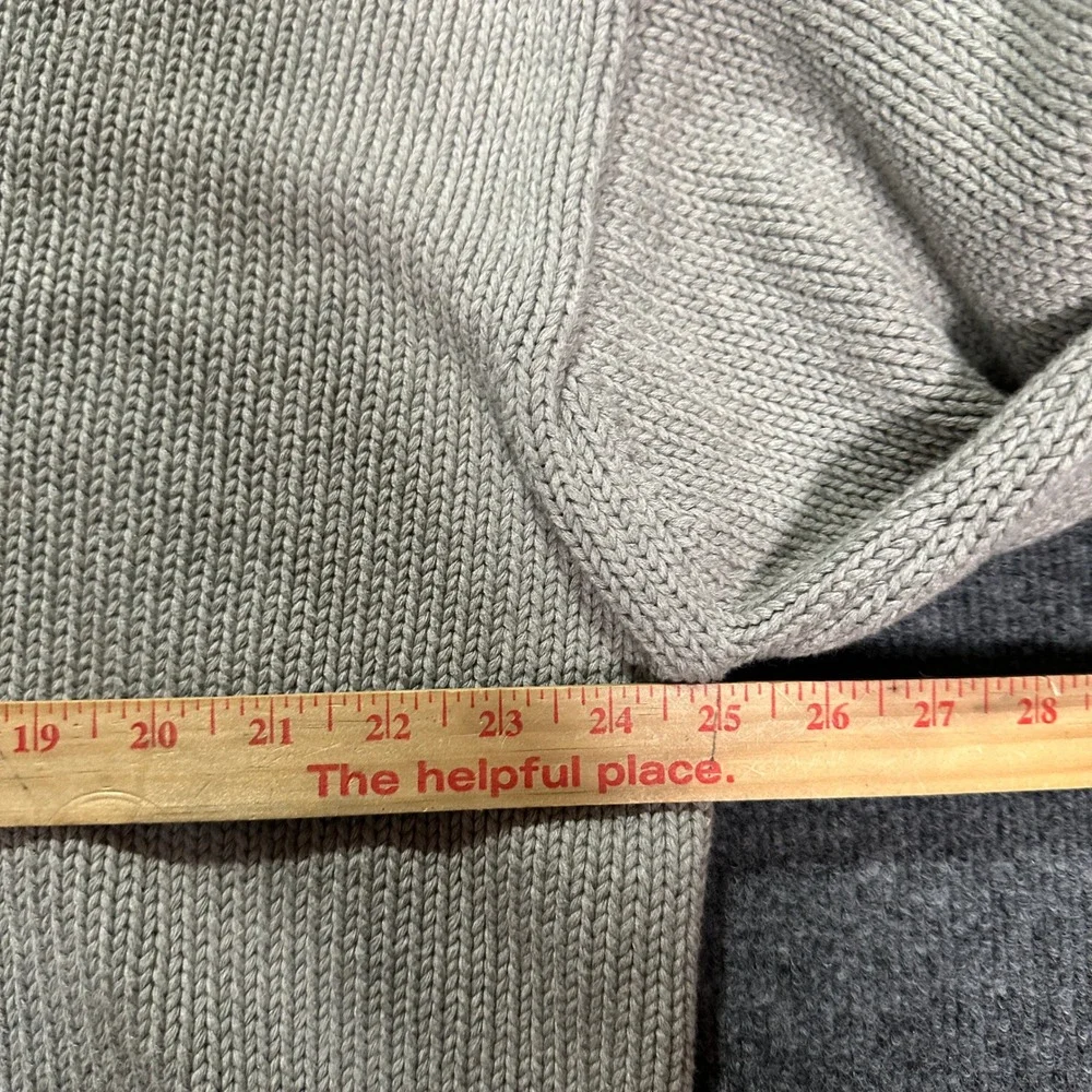 Polo Ralph Lauren Men's Size XXL Shawl Collar Sweater Cotton Shaker Knit Gray